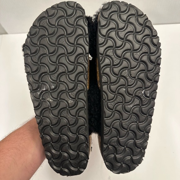 Birkenstock Papillio Daytona Shearling Teddy Platform Two-Strap Sandal Size 38 - Picture 9 of 12